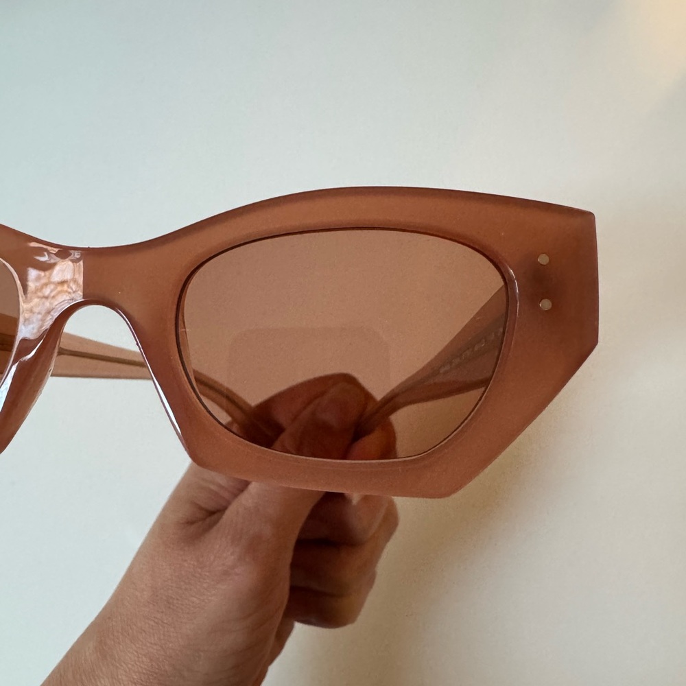 Ray-Ban Sunglasses RB4430 ZENA 6778/7 Cannella Cloudy Shiny Frames Orange Lenses - Picture 14 of 16